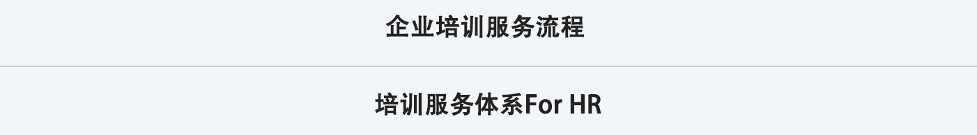 企业培训服务流程